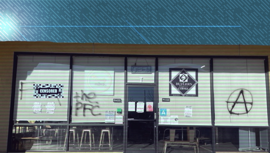 EXCLUSIVE: Christian Coffee Shop In California Vandalized After Threat From Local Antifa