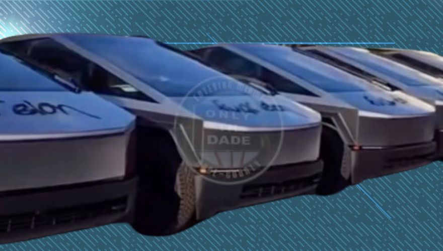 Dozens of Cybertrucks Vandalized with 'F-ck Elon' in Florida Parking Lot